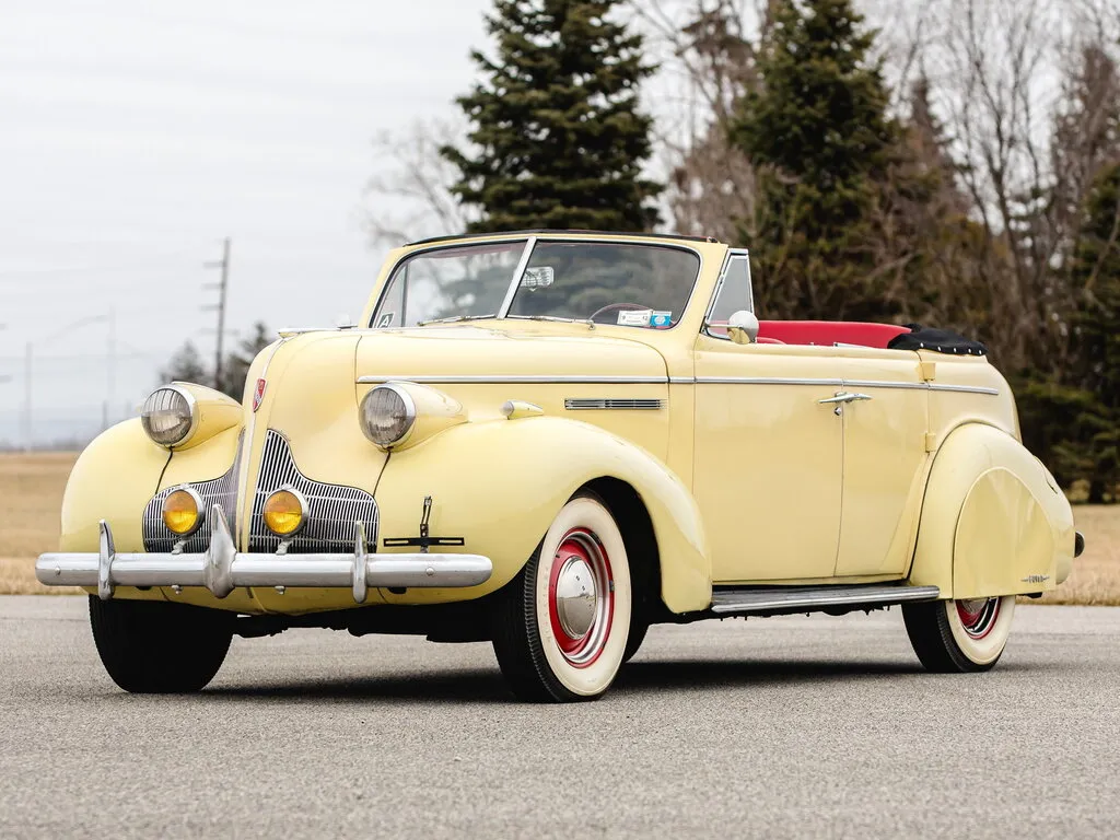 Buick Special 3-й рестайлинг 1938, открытый кузов, 1 поколение (10.1938 - 10.1939)