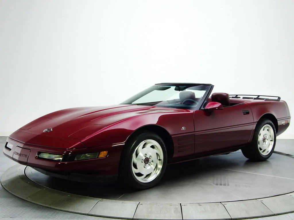 Chevrolet Corvette рестайлинг 1990, открытый кузов, 4 поколение, C4 (06.1990 - 06.1996)