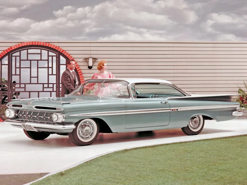 Chevrolet Impala 1958, купе, 2 поколение (10.1958 - 09.1959)