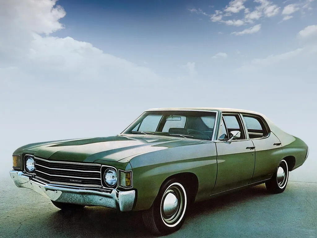Chevrolet Malibu рестайлинг 1970, седан, 2 поколение (09.1970 - 08.1972)