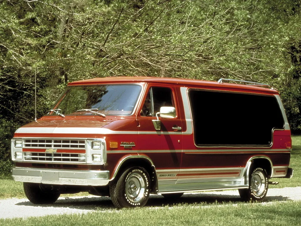 Chevrolet Van 2-й рестайлинг 1982, цельнометаллический фургон, 3 поколение (12.1982 - 11.1991)