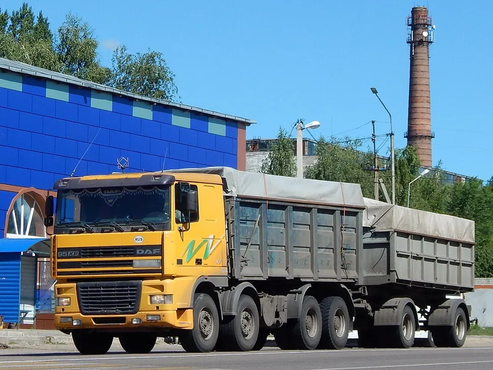 DAF XF 8x4 1997, шасси, 1 поколение, 95XF (06.1997 - 10.2002)
