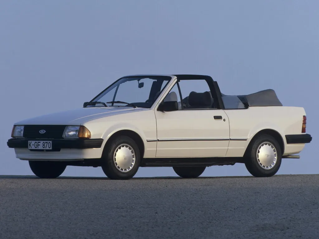 Ford Escort 1983, открытый кузов, 3 поколение (06.1983 - 02.1986)