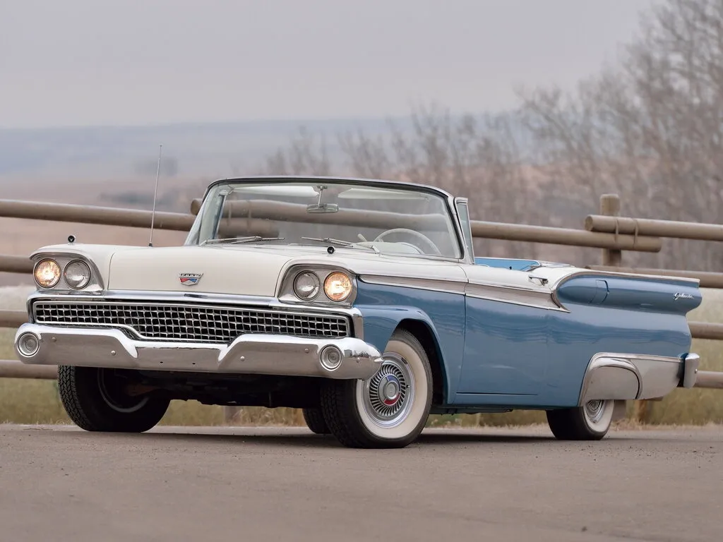 Ford Fairlane 2-й рестайлинг 1958, открытый кузов, 2 поколение (10.1958 - 10.1959)
