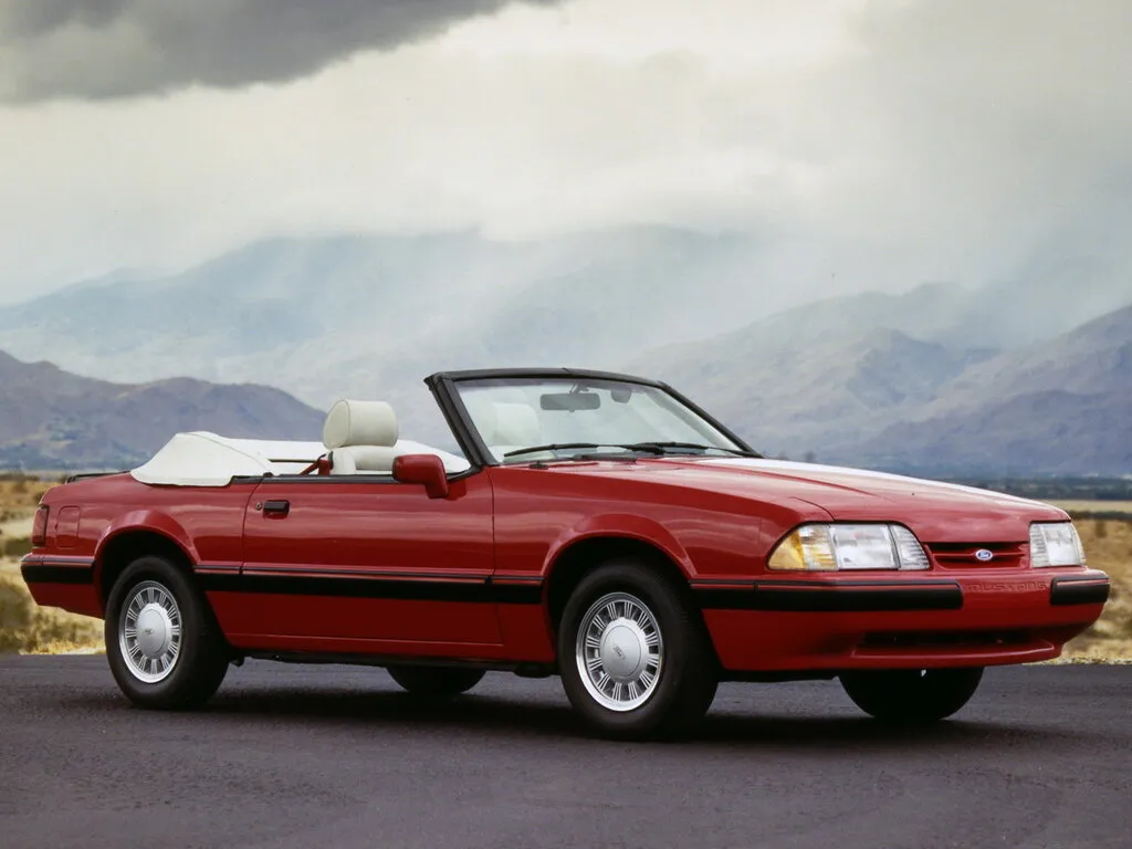 Ford Mustang 2-й рестайлинг 1986, открытый кузов, 3 поколение (08.1986 - 09.1993)