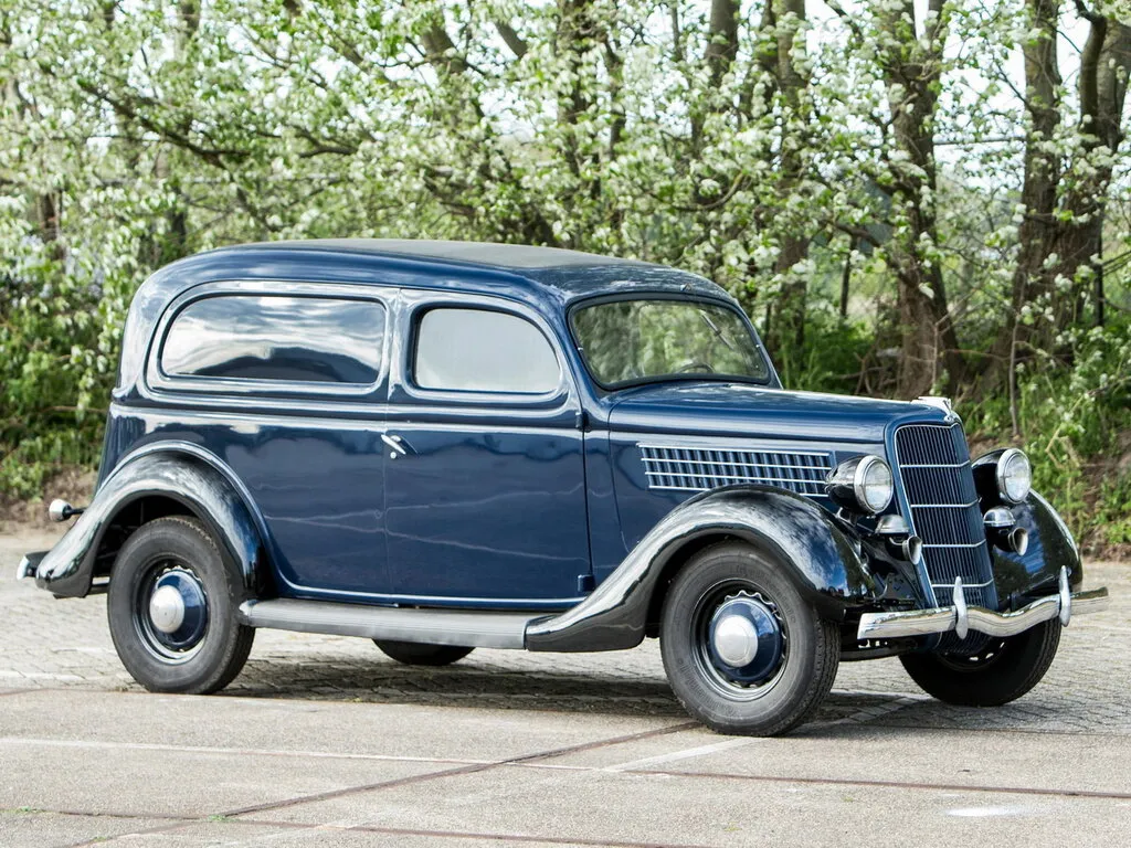Ford V8 рестайлинг 1935, цельнометаллический фургон, 1 поколение, Model 48 (06.1935 - 07.1936)