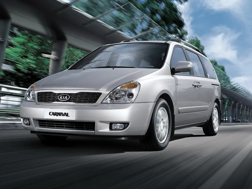 Kia Carnival рестайлинг 2010, минивэн, 2 поколение, VQ (06.2010 - 10.2014)
