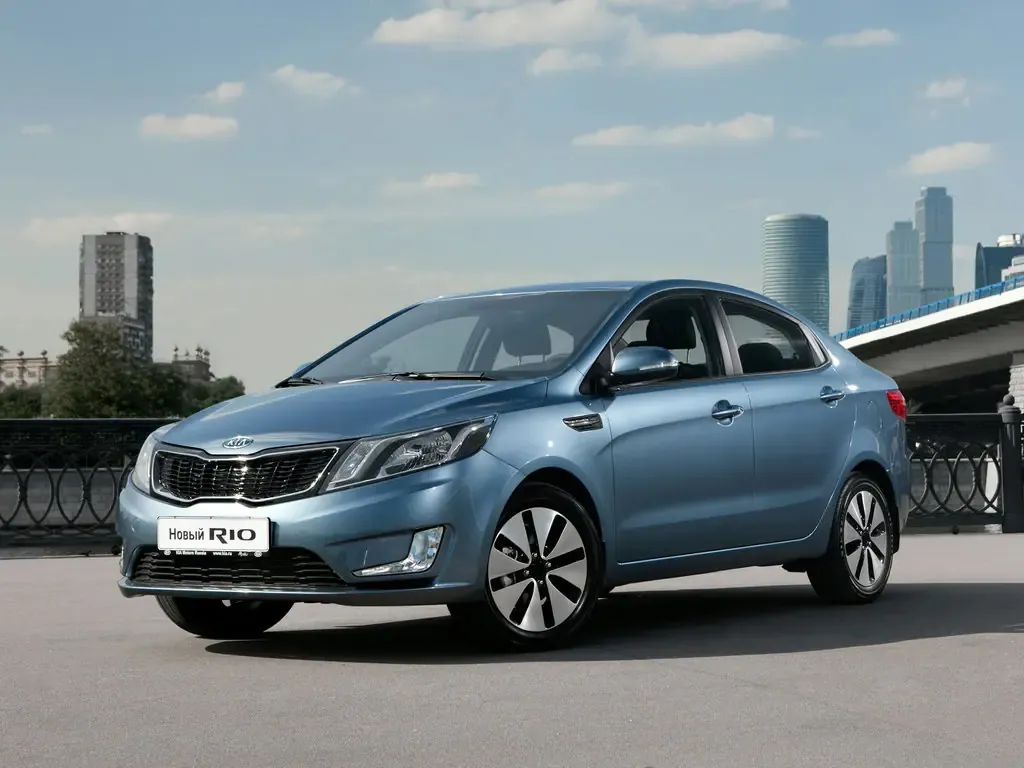 Kia Rio 2011, седан, 3 поколение, QB (08.2011 - 03.2015)