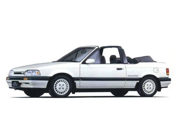 Mazda Familia рестайлинг 1987, открытый кузов, 6 поколение, BF (02.1987 - 01.1989)