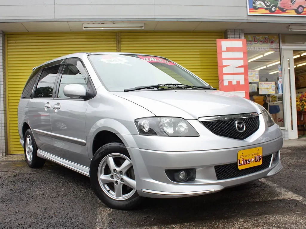 Mazda MPV рестайлинг 2002, минивэн, 2 поколение, LW (04.2002 - 09.2003)