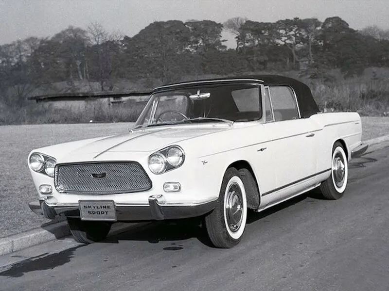 Nissan Skyline 1962, открытый кузов, 1 поколение, BLRA-3 (04.1962 - 08.1963)