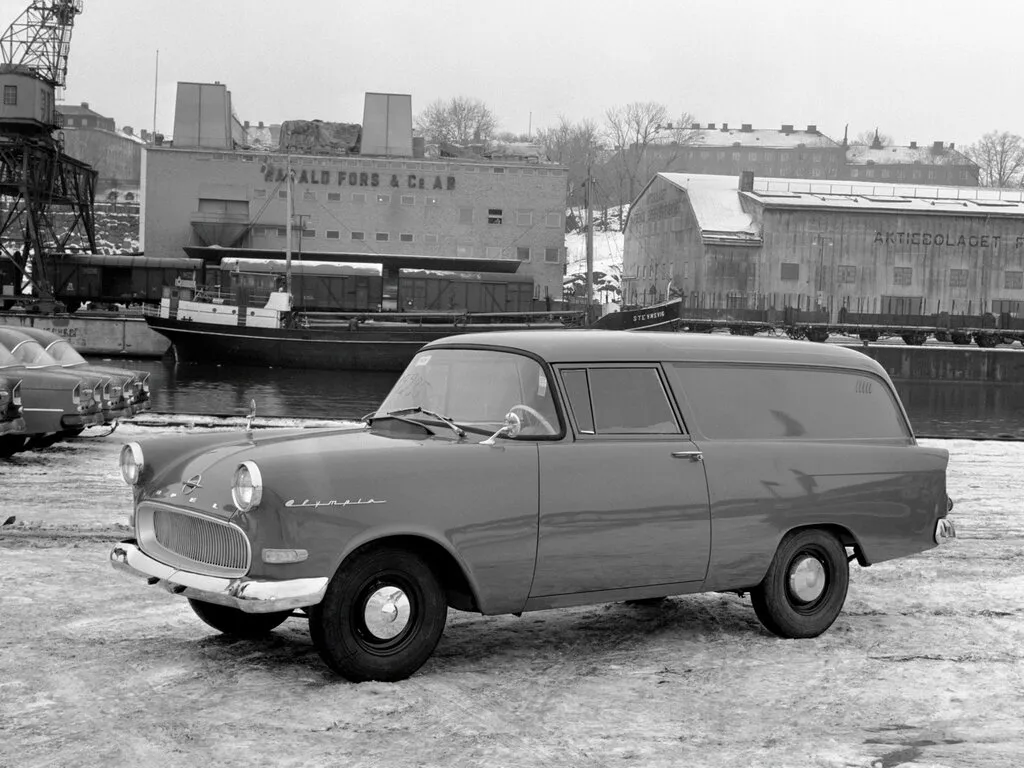 Opel Olympia 1957, цельнометаллический фургон, 5 поколение, P1 (06.1957 - 09.1960)