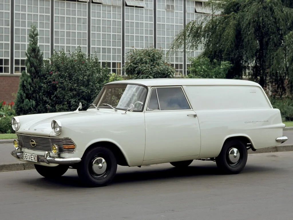 Opel Olympia рестайлинг 1960, цельнометаллический фургон, 5 поколение, P2 (09.1960 - 12.1963)