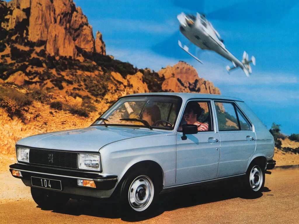 Peugeot 104 рестайлинг 1976, хэтчбек 5 дв., 1 поколение (07.1976 - 07.1988)