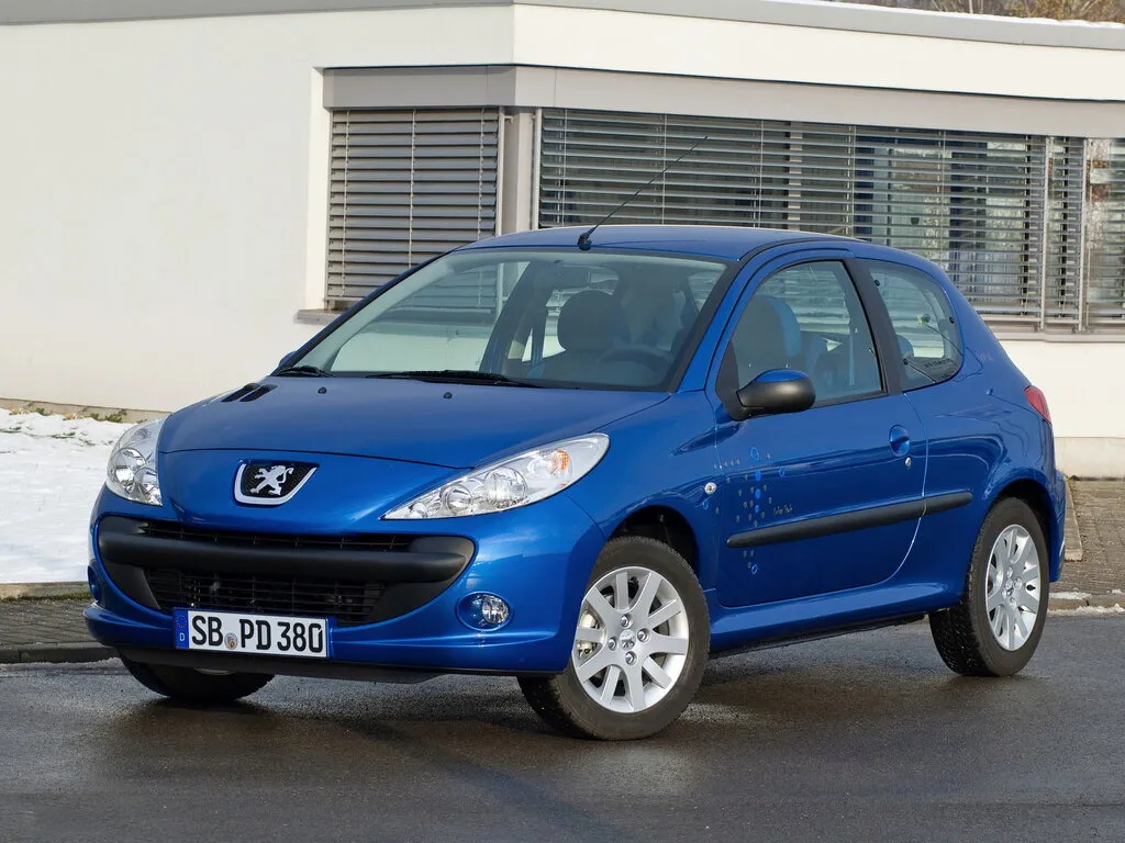 Peugeot 206 2-й рестайлинг 2009, хэтчбек 3 дв., 1 поколение (02.2009 - 09.2012)