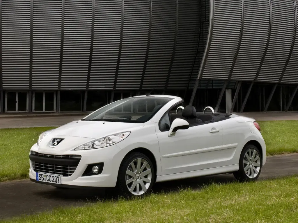 Peugeot 207 рестайлинг 2009, открытый кузов, 1 поколение (07.2009 - 10.2011)