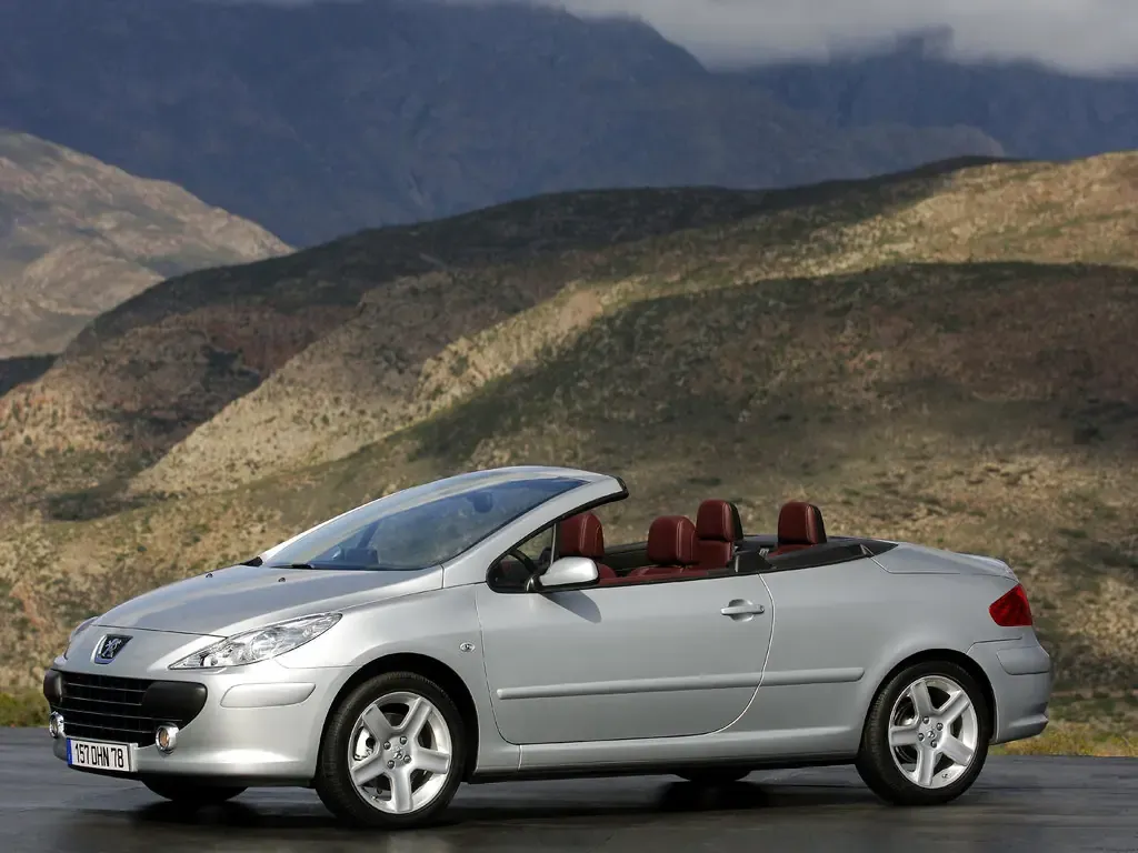 Peugeot 307 рестайлинг 2005, открытый кузов, 1 поколение (03.2005 - 12.2008)