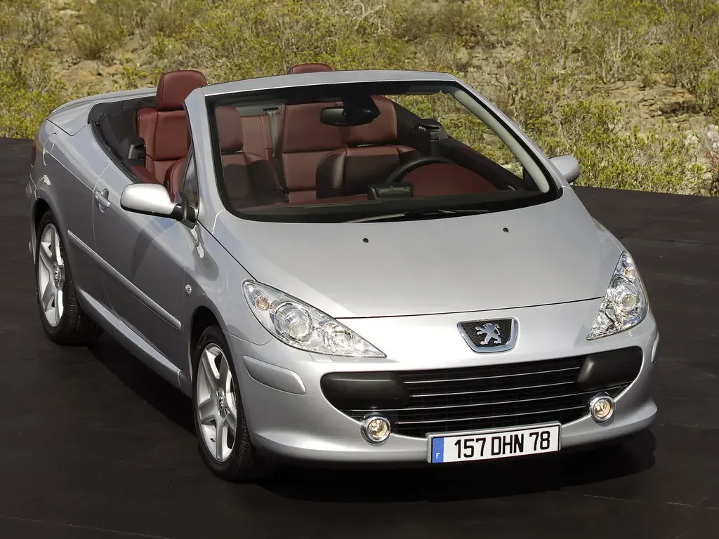 Peugeot 307 рестайлинг 2005, открытый кузов, 1 поколение (05.2005 - 12.2008)