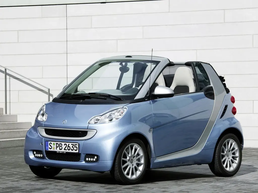 Smart Fortwo рестайлинг 2010, открытый кузов, 2 поколение, W451 (09.2010 - 05.2012)