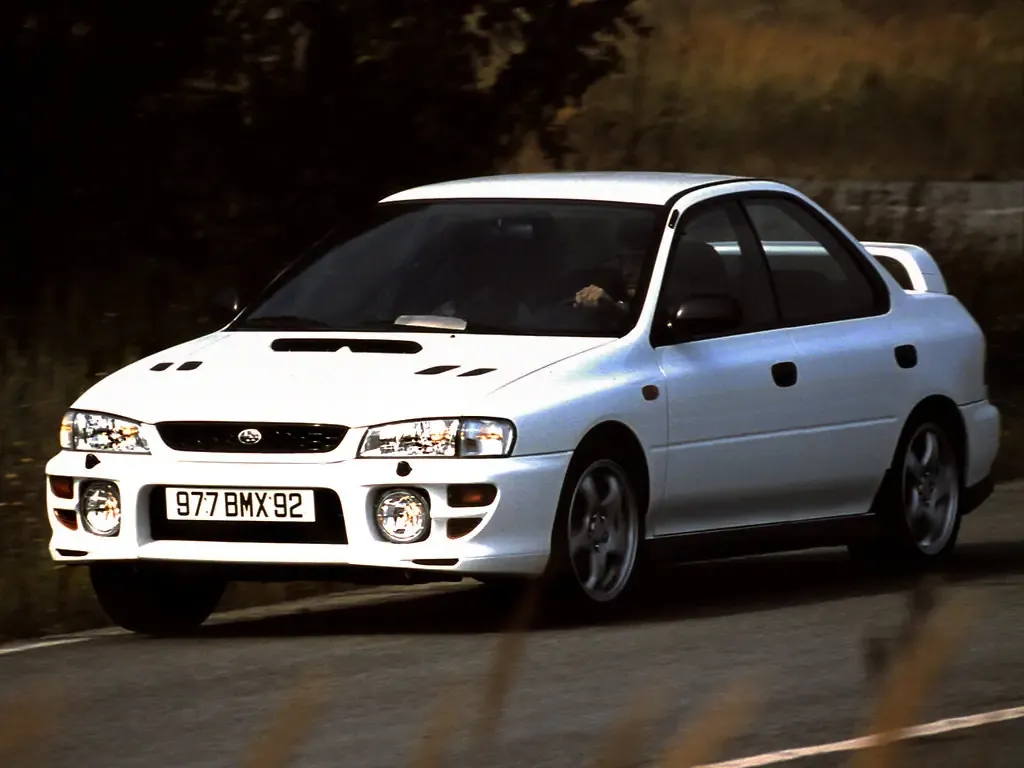 Subaru Impreza WRX рестайлинг 1996, седан, 1 поколение, GC/G10 (06.1996 - 12.2000)