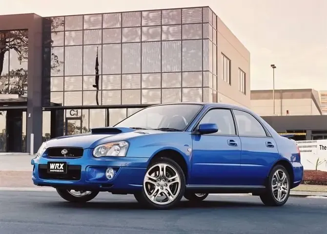 Subaru Impreza WRX рестайлинг 2002, седан, 2 поколение, GD/G11 (11.2002 - 05.2005)
