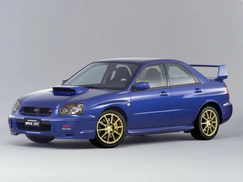 Subaru Impreza WRX STI рестайлинг 2002, седан, 2 поколение, GD/G11 (11.2002 - 12.2005)