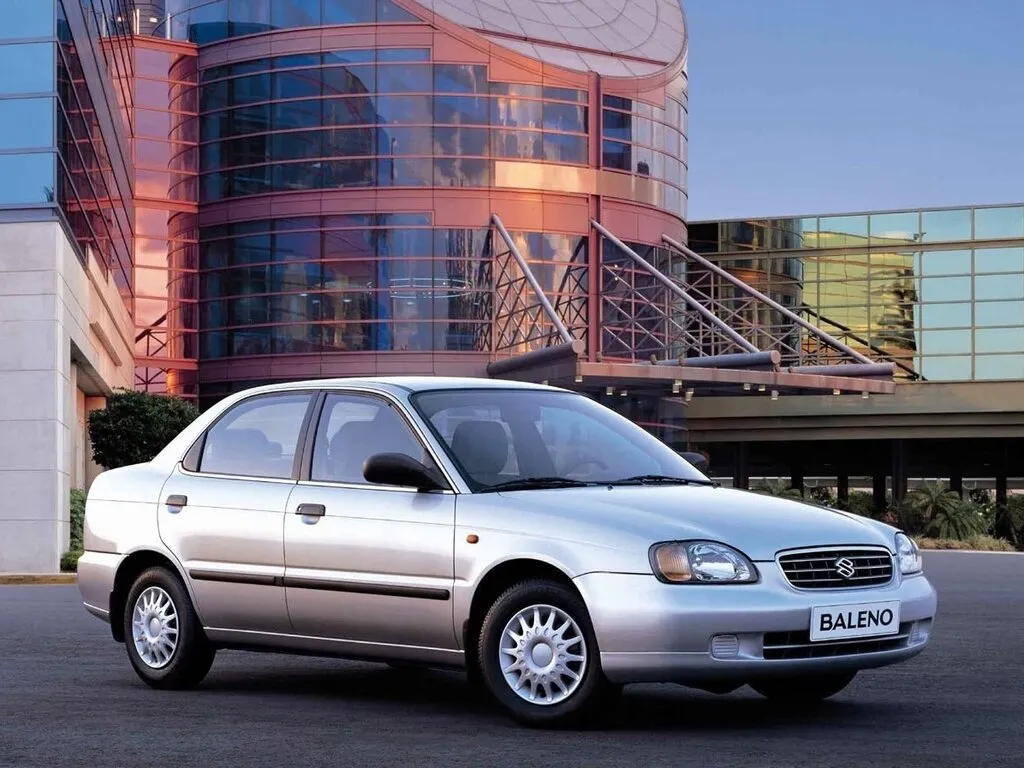 Suzuki Baleno рестайлинг 1998, седан, 1 поколение (08.1998 - 03.2002)