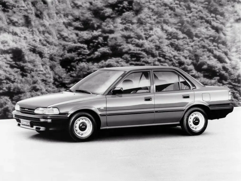 Toyota Corolla 1987, седан, 6 поколение, E90 (05.1987 - 04.1992)