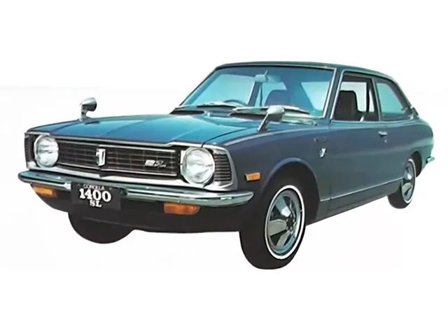 Toyota Corolla 2-й рестайлинг 1972, купе, 2 поколение, E20 (08.1972 - 11.1975)