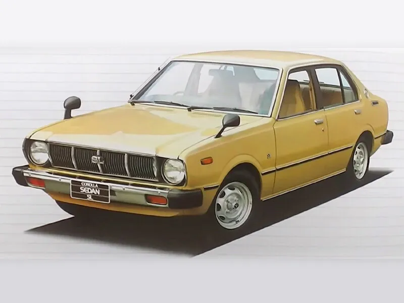 Toyota Corolla 2-й рестайлинг 1978, седан, 3 поколение, E50 (05.1978 - 02.1979)