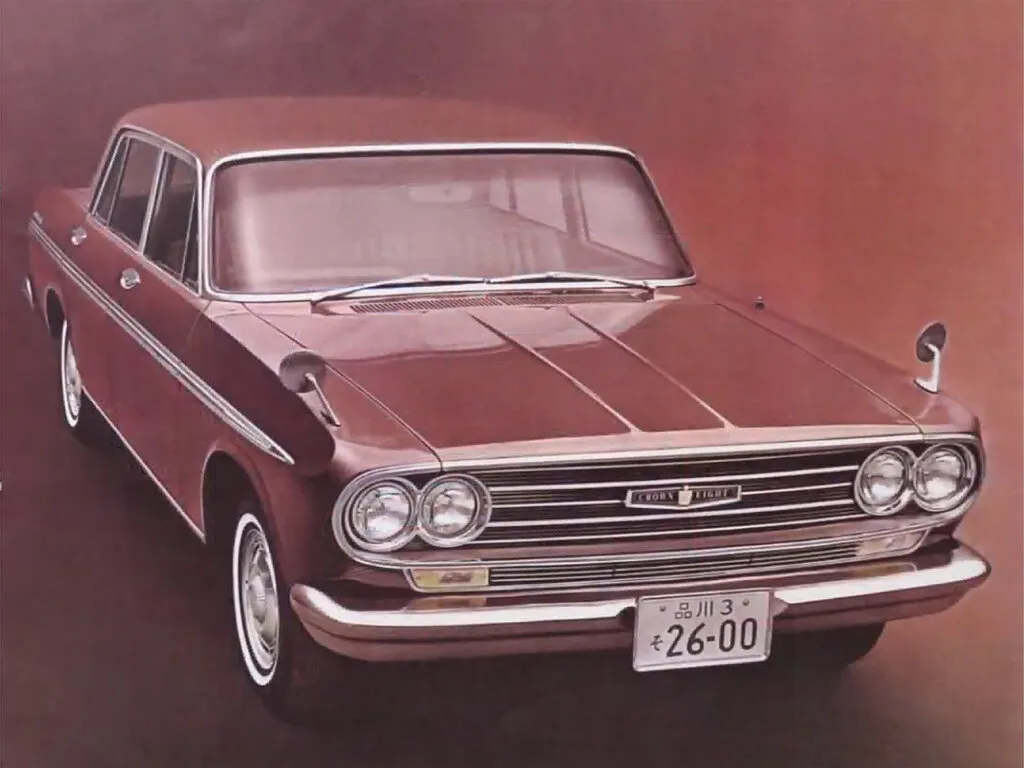Toyota Crown рестайлинг 1965, седан, 2 поколение, VG10 (07.1965 - 07.1967)