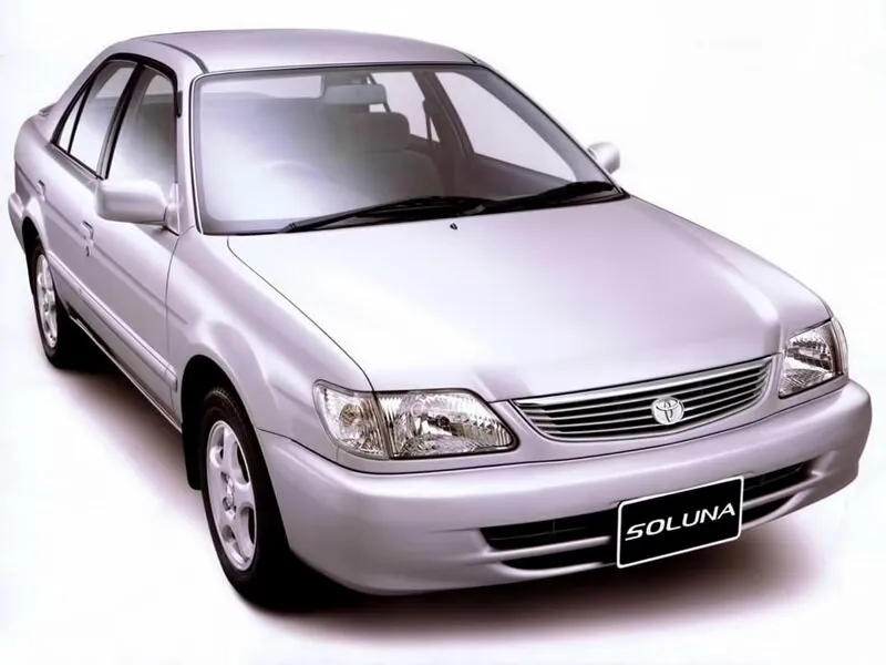 Toyota Soluna рестайлинг 1997, седан, 5 поколение, L50 (12.1997 - 04.2003)