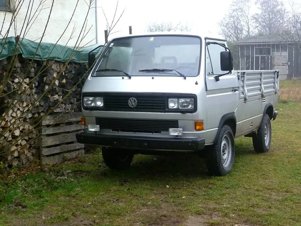 Volkswagen Transporter рестайлинг 1987, бортовой грузовик, 3 поколение, T3 (02.1987 - 07.1991)